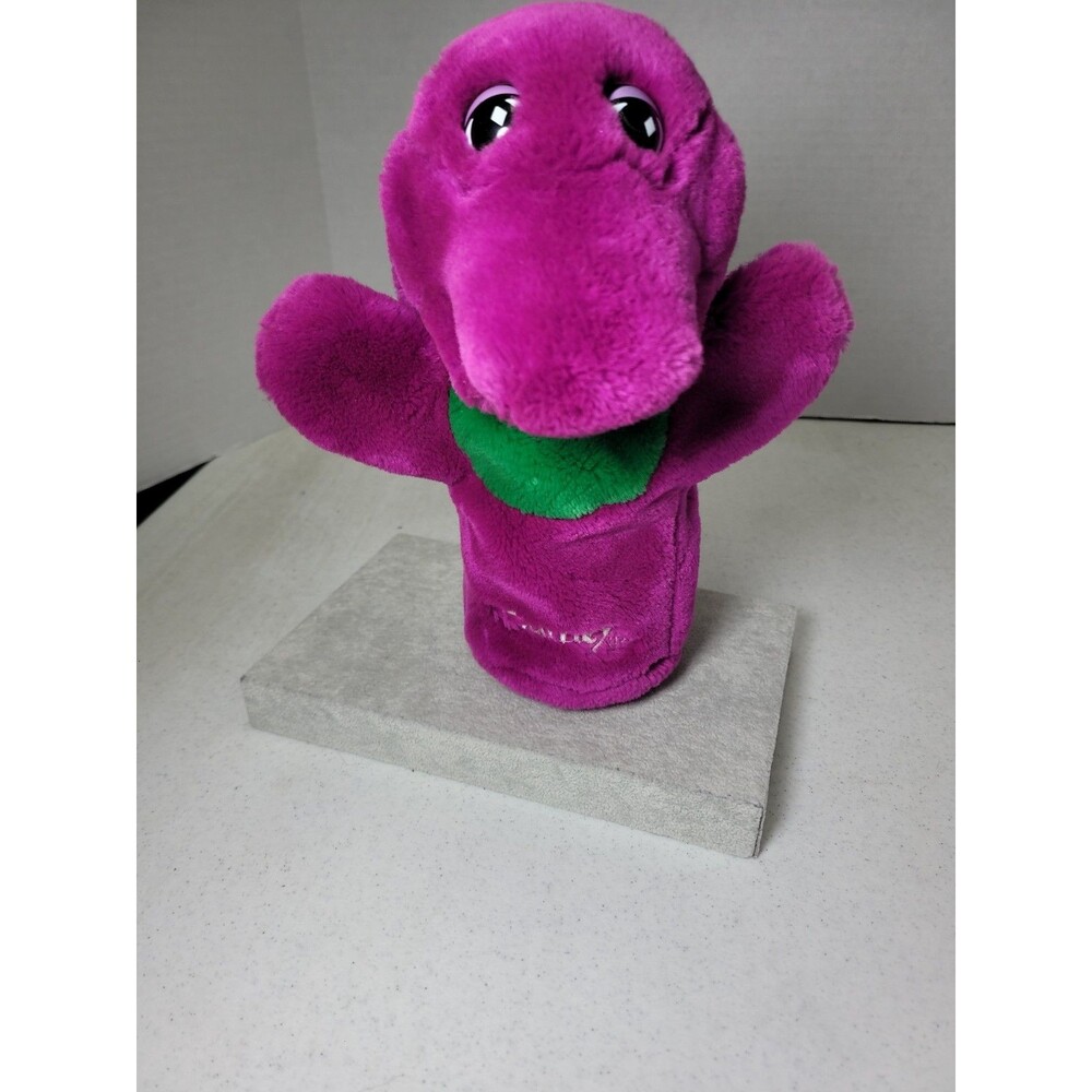 Lyons Group 1992 Barney The Purple Dinosaur Hand Puppet Kids Plush Embroidery